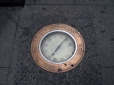 Clock in the Sidewalk image. Click for full size.