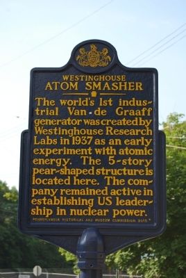 Westinghouse Atom Smasher Marker image. Click for full size.