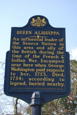 Queen Aliquippa Marker image. Click for full size.