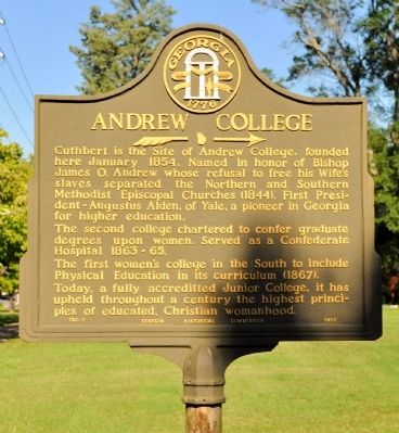 Andrew College Marker image. Click for full size.