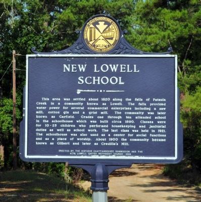 New Lowell School Marker image. Click for full size.