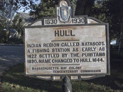 Hull (Main Street and Highland Street) Marker image. Click for full size.