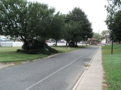 Marker on Governors Island image. Click for full size.