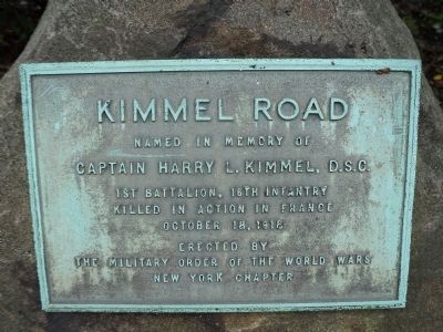 Kimmel Road Marker image. Click for full size.