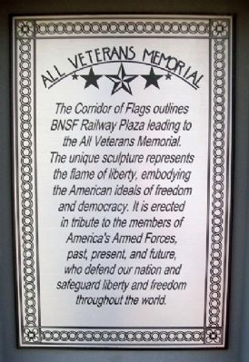 All Veterans Memorial Plaza Marker. Click for full size. All Veterans Memorial Plaza Marker image. Click for full size.