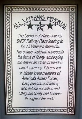 All Veterans Memorial Plaza Marker image. Click for full size.