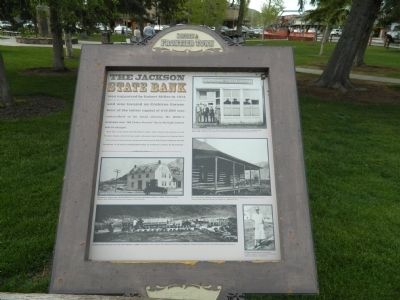 The Jackson State Bank Marker image. Click for full size.