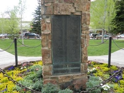 Teton County Veterans Memorial image. Click for full size.