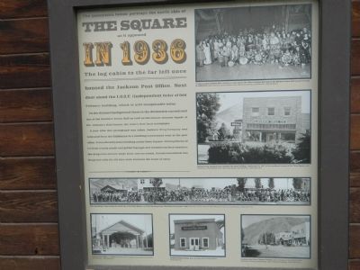 The Square as it appeared in 1936 Marker image. Click for full size.