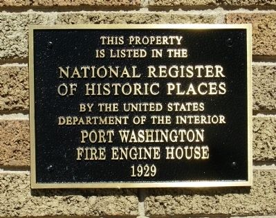 Port Washington Fire Engine House. Click for full size. Port Washington Fire Engine House image. Click for full size.