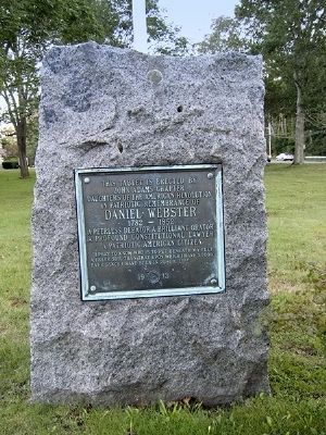 Daniel Webster Tablet Marker image. Click for full size.