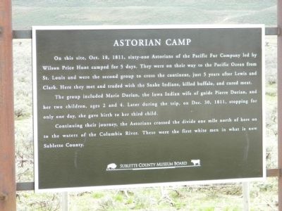 Astorian Camp Marker image. Click for full size.