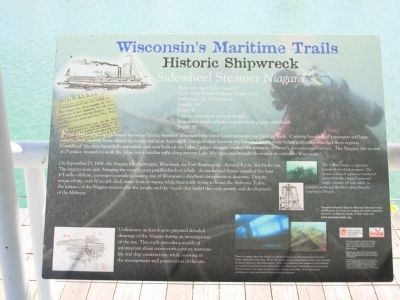 Sidewheel Steamer Niagara Marker (left panel) image. Click for full size.