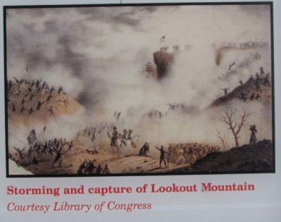 Storming and capture of Lookout Mountain image. Click for full size.