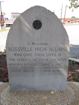 Rossville High Alumni Veteran's Memorial image. Click for full size.