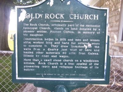Old Rock Church Marker image. Click for full size.