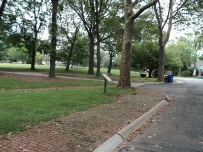 Marker on Governors Island image. Click for full size.