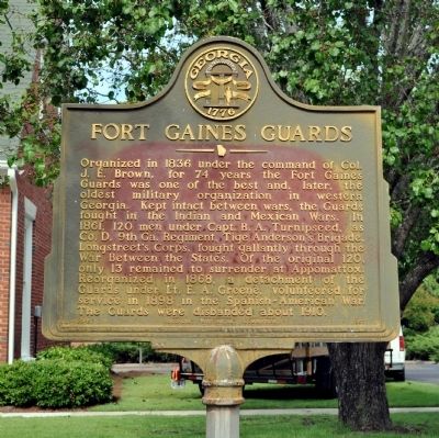Fort Gaines Guards Marker image. Click for full size.