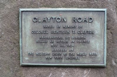 Clayton Road Marker. Click for full size. Clayton Road Marker image. Click for full size.