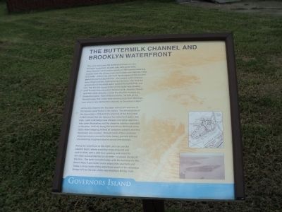 The Buttermilk Channel and Brooklyn Waterfront Marker image. Click for full size.