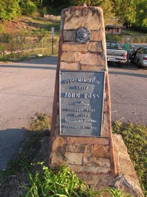 John Ross memorial marker image. Click for full size.