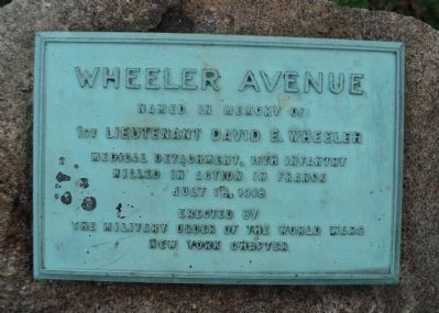 Wheeler Avenue Marker image. Click for full size.