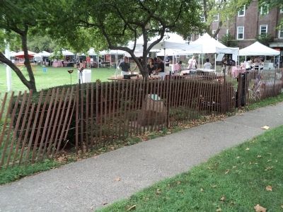 Marker on Governors Island image. Click for full size.