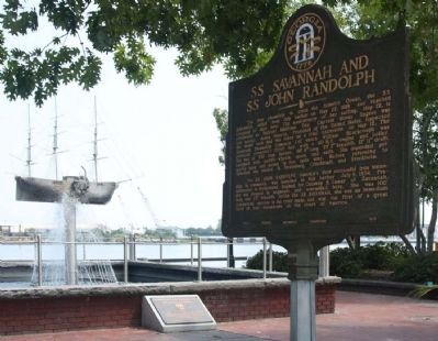 SS Savannah and SS John Randolph Marker image, Touch for more information
