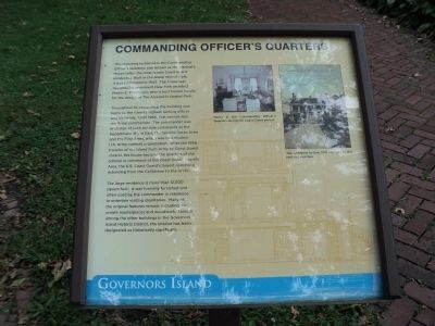 Commanding Officers Quarters Marker image. Click for full size.