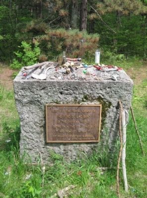 Burial Ground of the Fond du Lac Band Marker image. Click for full size.