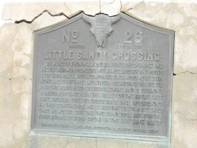 Little Sandy Crossing Marker image. Click for full size.