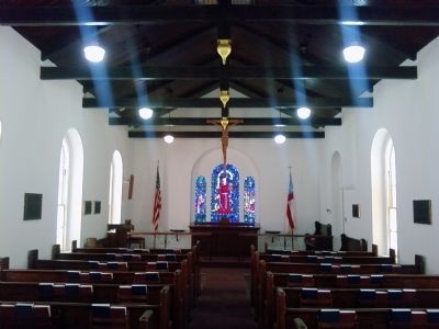 Post Chapel interior image. Click for full size.