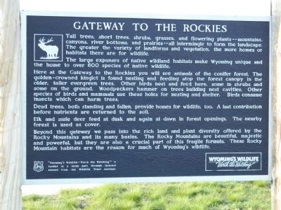Gateway to the Rockies Marker image. Click for full size.