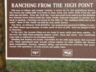 Ranching from the High Point Marker image. Click for full size.