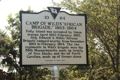 Camp of Wild's African Brigade, 1863 - 1864 image. Click for full size.