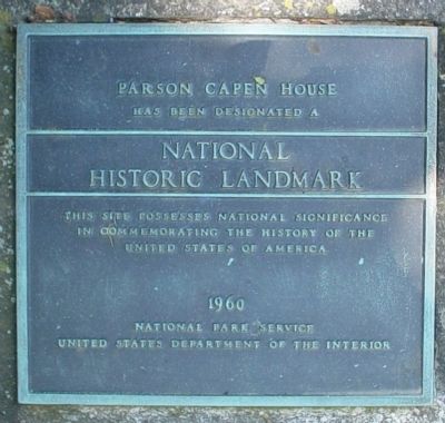 Parson Capen House Marker image. Click for full size.