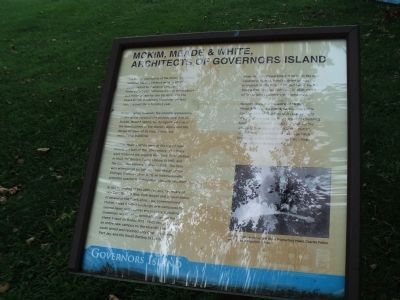 McKim, Meade & White, Architects of Governors Island Marker. Click for full size. McKim, Meade & White, Architects of Governors Island Marker image. Click for full size.