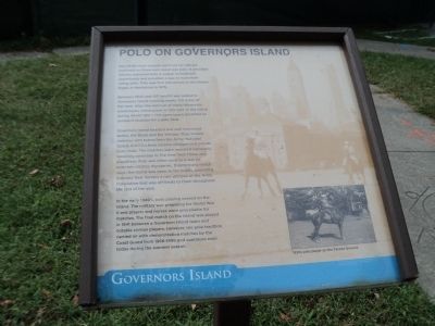 Polo on Governors Island Marker image. Click for full size.