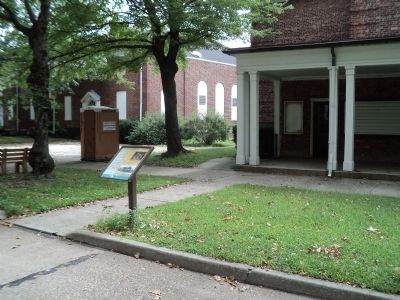 The Fort Jay Theater Marker. Click for full size. The Fort Jay Theater Marker image. Click for full size.