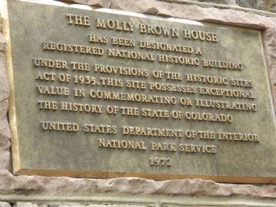 The Molly Brown House Marker image. Click for full size.