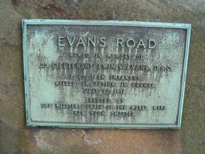 Evans Road Marker image. Click for full size.