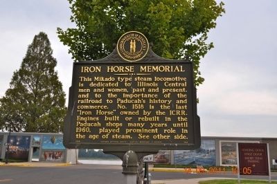 Iron Horse Memorial Marker (obverse) image. Click for full size.