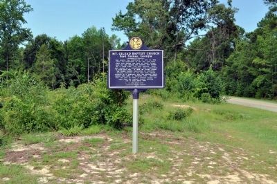Mt. Gilead Baptist Church Marker image. Click for full size.