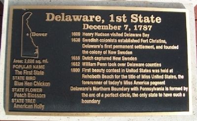 Delaware, 1st State Marker image. Click for full size.