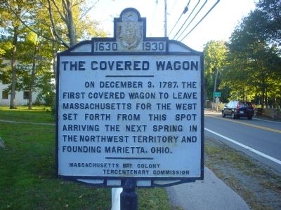The Covered Wagon Marker. Click for full size. The Covered Wagon Marker image. Click for full size.