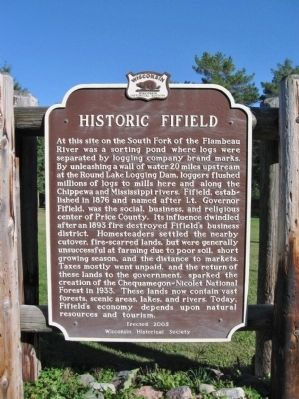 Historic Fifield Marker image. Click for full size.