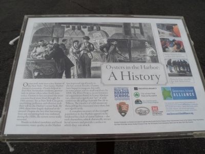 Oysters in the Harbor: A History Marker image. Click for full size.