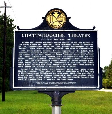 Oketeyeconne / Chattahoochee Theater Marker image. Click for full size.