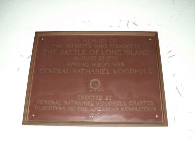 Marker inside St. Cornelius Chapel image. Click for full size.