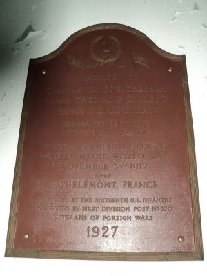 Second Marker Inside St. Cornelius Chapel image. Click for full size.